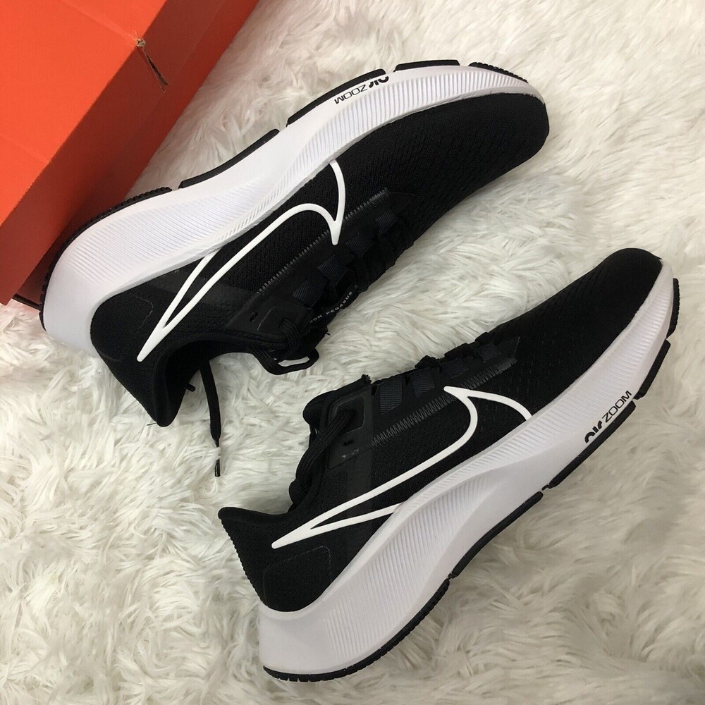 Nike Running Shoes Mens Size 7 Air Zoom Pegasus 38 Black White New